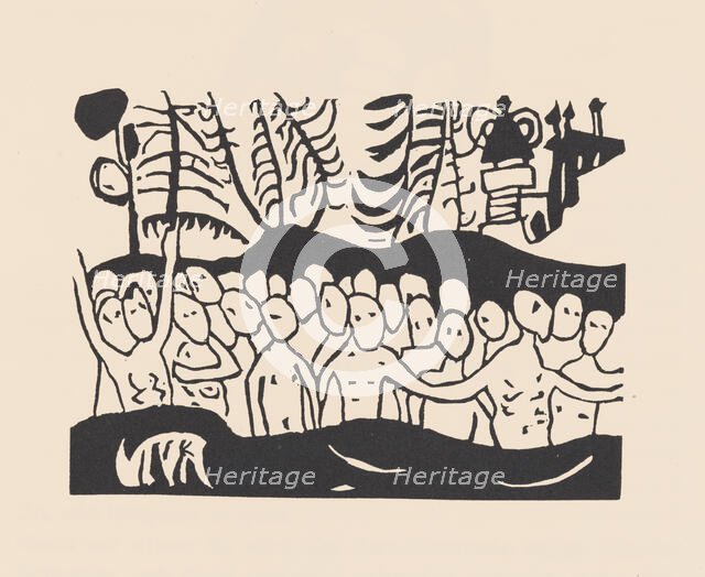 The Baptized (Täuflinge). From Klänge (Sounds) , 1913. Creator: Kandinsky, Wassily Vasilyevich (1866-1944).