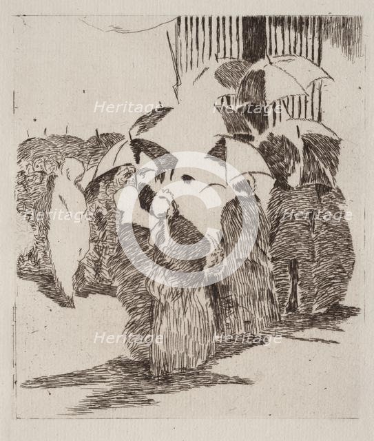 La queue davant la boucherie. Creator: Edouard Manet (French, 1832-1883).
