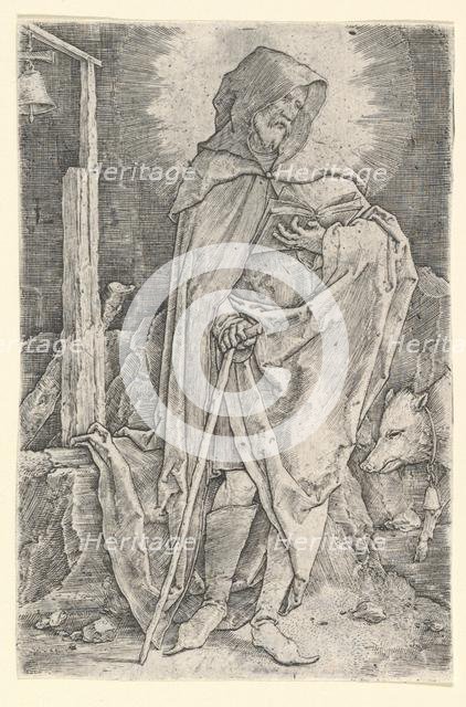 St. Anthony, ca. 1521. Creator: Lucas van Leyden.