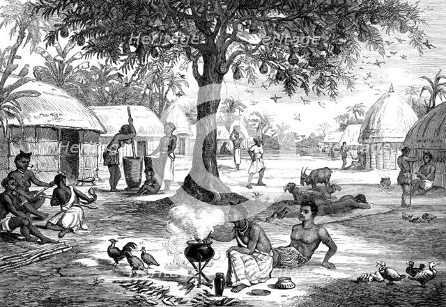 An Ashantee village, 1873. Creator: Unknown.