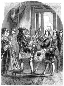 James II taking leave of Louis XIV, 1680s, (19th century). Artist: Unknown