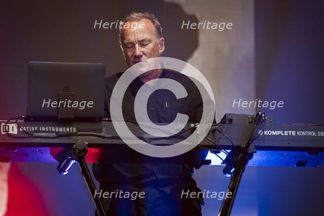 Martin Cooper, OMD, live at Heritage Live, Audley End House, Essex, Aug 2023. Creator: Annapaola Marchesani.