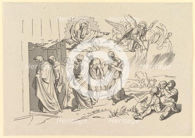God Summons Noah and His Family into the Ark, 1827 (?). Creator: Joseph von Fuhrich.