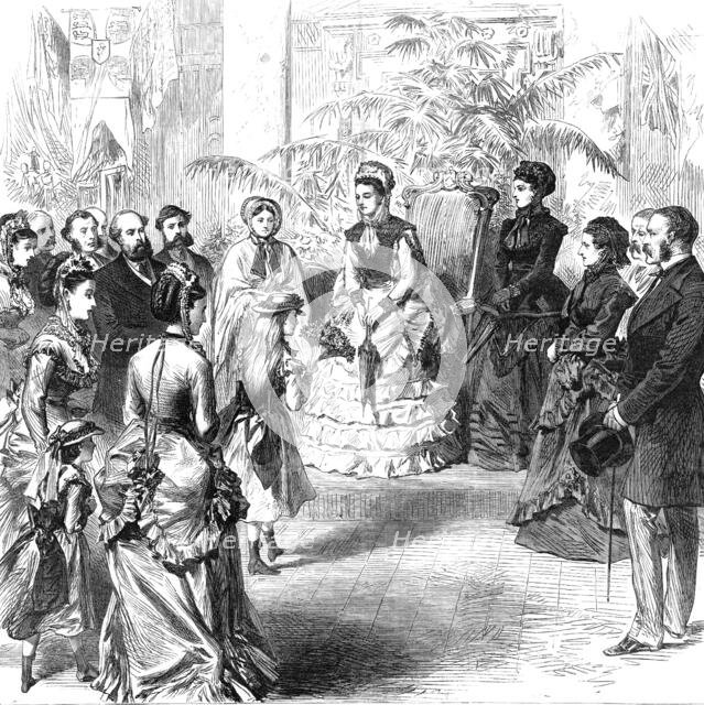 Princess Louisa opening the bazaar for the North-Eastern Hospital for Children, 1870. Creator: Unknown.