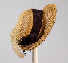 Bonnet, American, ca. 1890. Creator: Unknown.