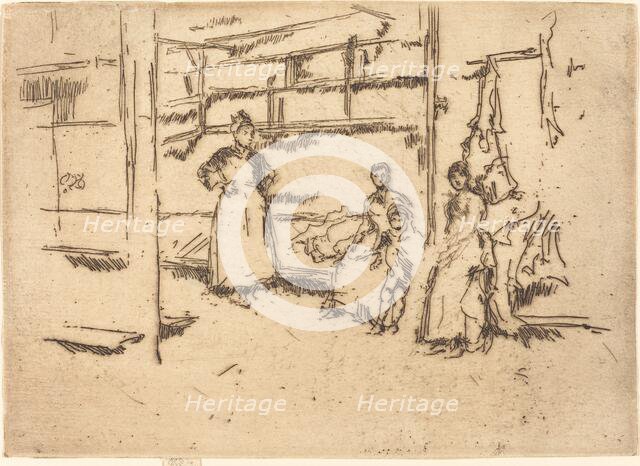 After the Sale, Hounsditch, c. 1886/1888. Creator: James Abbott McNeill Whistler.