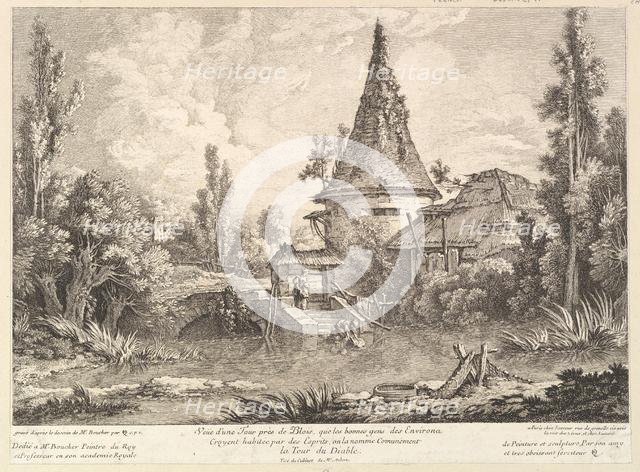 View of Tower near Blois, mid 18th century. Creator: Quentin Pierre Chedel.