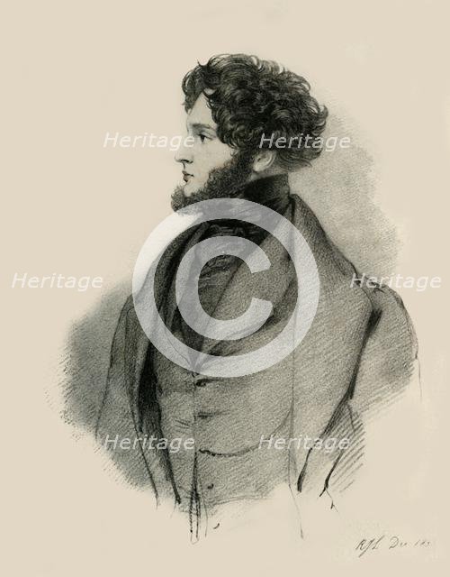 Alfred, Count d'Orsay, 1833.  Creator: Richard James Lane.