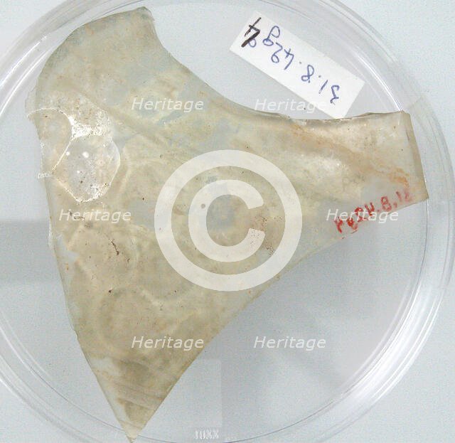 Glass Fragment, Coptic, 4th century. Creator: Unknown.