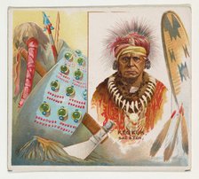 Keokuk, Sac & Fox, from the American Indian Chiefs series (N36) for Allen & Ginter Cigaret..., 1888. Creator: Allen & Ginter.