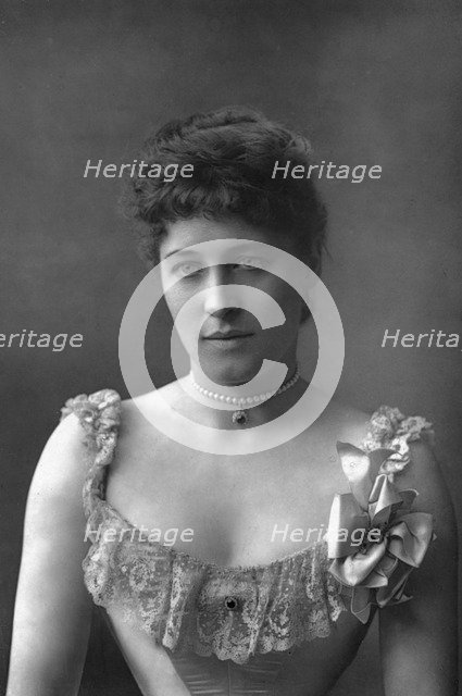 Mrs Lillie Langtry, British actress, 1890. Artist: W&D Downey
