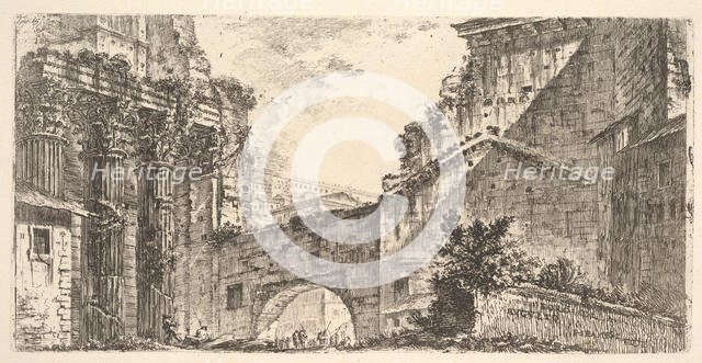 Plate 15: Forum of Augustus (Foro di Augusto), ca. 1748. Creator: Giovanni Battista Piranesi.