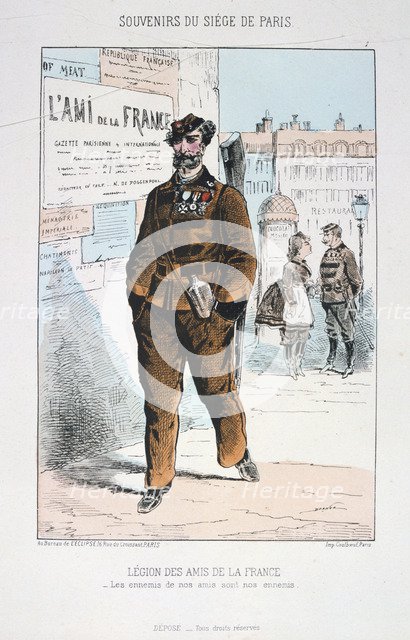 'Legion des Amis de la France', Siege of Paris, 1870-1871. Artist: Anon
