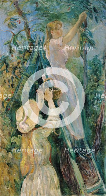 The Cherry Pickers (Le Cerisier), 1891. Artist: Morisot, Berthe (1841-1895)