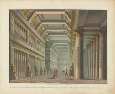 Set design for the ballet "Cleopatra in Tarso" by Jean-Pierre Aumer, at Teatro alla Scala, 1821, 182 Creator: Sanquirico, Alessandro (1777-1849).