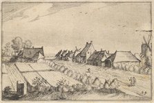 Fields and a Road,plate 8 from Regiunculae et Villae Aliquot Ducatus Brabantiae, ca. 1610. Creator: Claes Jansz Visscher.