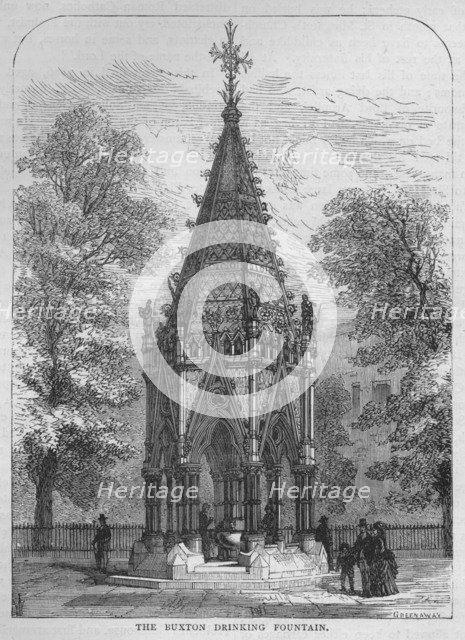 The Buxton Drinking Fountain, Westminster, London, c1870 (1878). Artist: Unknown.