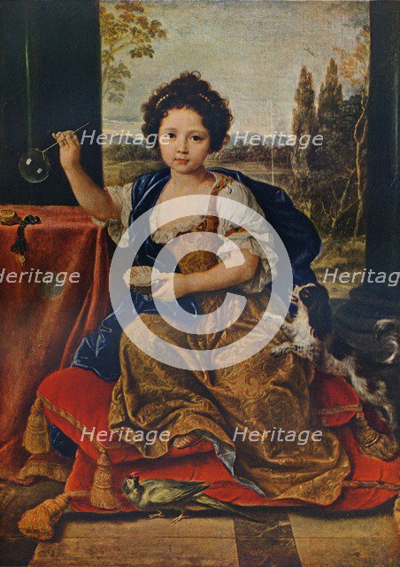 Louise Marie Anne de Bourbon, (1674-1681), illegitimate daughter of Louis XIV, c1680, (1911). Artist: Pierre Mignard
