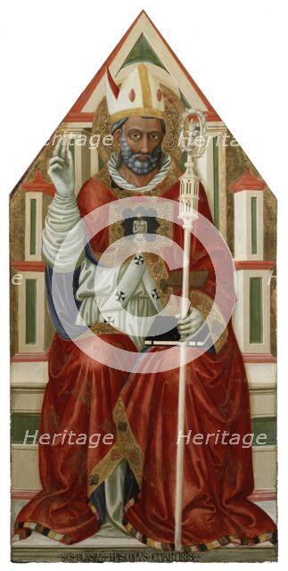 St Blaise, about 1445. Creator: Bicci di Lorenzo.
