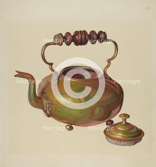 Tea Kettle, c. 1941. Creator: Michael Rekucki.
