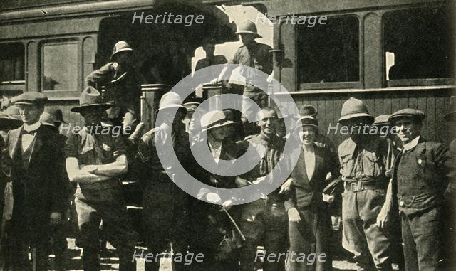 British colonial forces at Johannesburg, South Africa, First World War, 1914, (c1920). Creator: W Green.