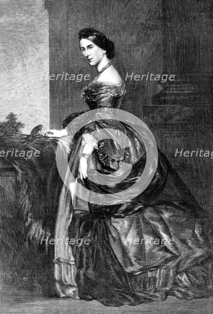 Lady Burdett-Coutts, from the portrait by J. R. Swixton, at the Cancer Hospital, Brompton, 1871. Creator: Unknown.