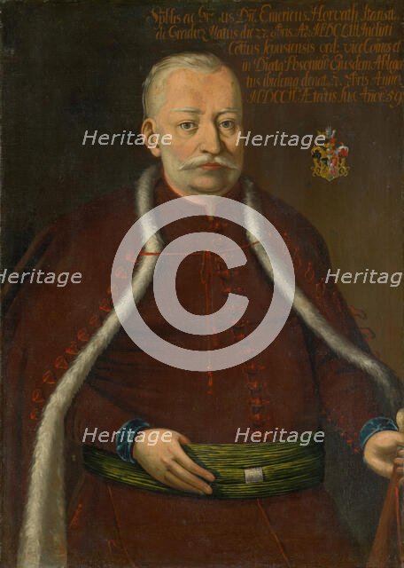 Portrait of Imrich Horváth-Stansith, early 18th century. Creator: Unknown.