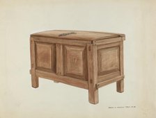 Grain Chest, c. 1937. Creator: Majel G. Claflin.