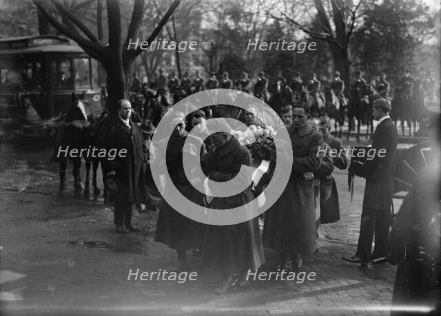Funeral of Augustus Peabody Gardner, 1918. Creator: Harris & Ewing.