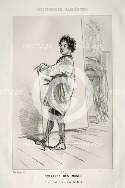 Commerce des Muses. Creator: Paul Gavarni (French, 1804-1866).
