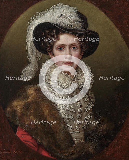 Caroline of Baden (1776-1841), Queen of Bavaria, 1823. Creator: Stieler, Joseph Karl (1781-1858).