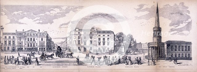 Panorama of London, 1849. Artist: George C Leighton