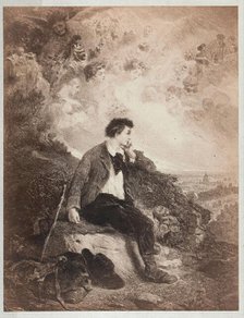 A young man, on his way to London, dreams of a successful future, [1880?]. Creator: Unknown.