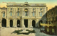 'Malta - Public Library', c1918-c1939. Creator: Unknown.