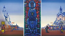 The Triptych St. Joan of Arc: The Maid at the Stake. Eternal Mother. Vigil of Prayer, 1931. Creator: Roerich, Nicholas (1874-1947).