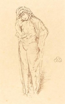 Draped Figure, Standing, 1891. Creator: James Abbott McNeill Whistler.