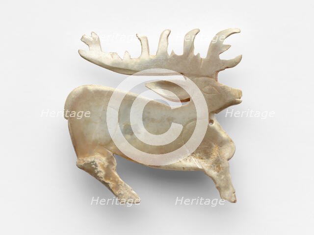 Pendant in the form of a stag, Western Zhou dynasty, ca. 1050-ca. 950 BCE. Creator: Unknown.
