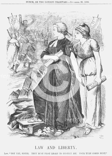 'Law and Liberty', 1880. Artist: Joseph Swain