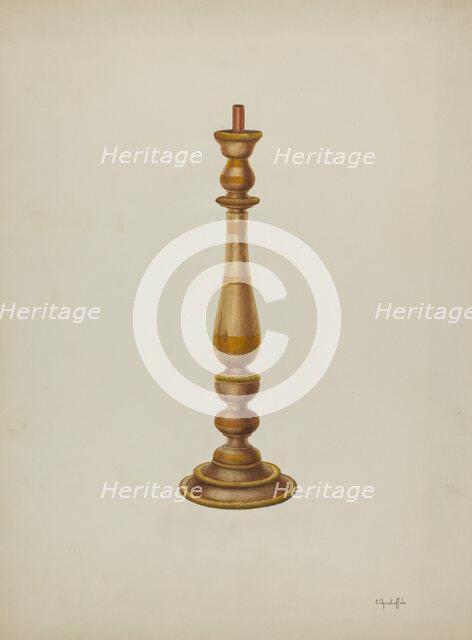 Candlestick, 1940. Creator: Cornelius Christoffels.