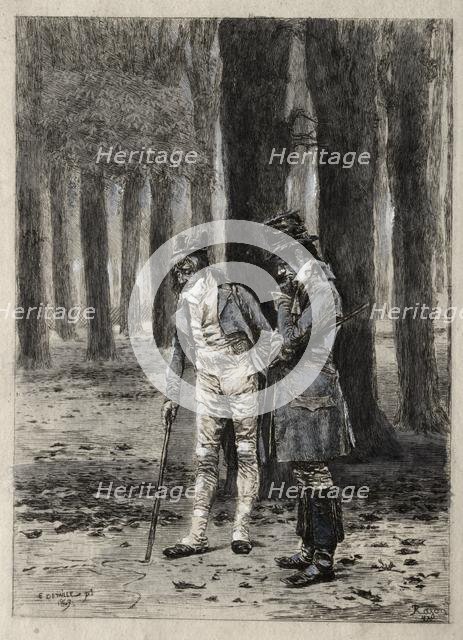 Study of Two Figures. Creator: Paul Rajon (French, 1842/43-1888).