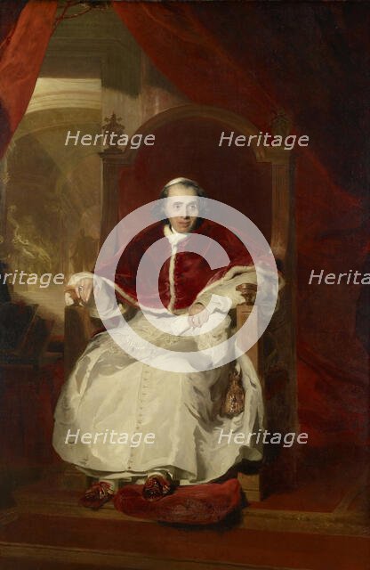 Portrait of Pope Pius VII (1742-1823), 1819. Creator: Lawrence, Sir Thomas (1769-1830).