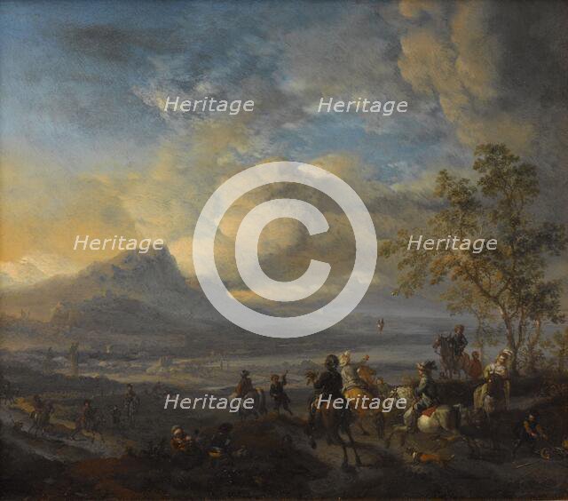 The Falcon Hunt, c.1658-c.1660. Creator: Philip Wouverman.