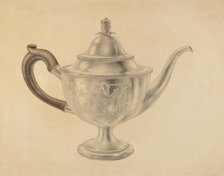 Teapot, 1935/1942. Creator: Unknown.