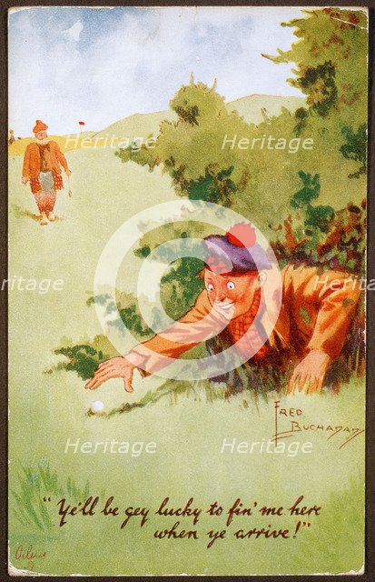 Golfing illustration, c1920s. Artist: Unknown