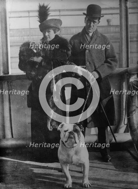 Mrs. A. Lawson & "Noswal Neto", A. Lawson & "Dreamwold Irish Boy", between c1910 and c1915. Creator: Bain News Service.