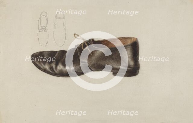Shoe, 1935/1942. Creator: Lucille Chabot.