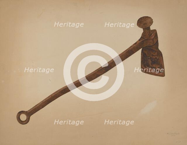 Hawsing Iron, 1939. Creator: William Frank.