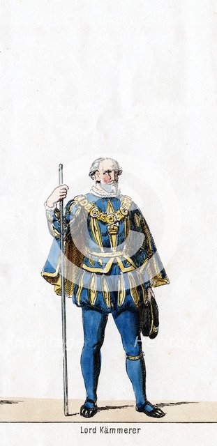 Lord treasurer, costume design for Shakespeare's play, Henry VIII, 19th century. Artist: Unknown