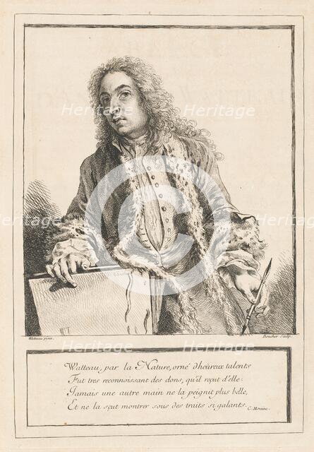 Figures de différents caractères, de Paysages, et d'Etudes dessinées d'après nature..., c. 1726. Creator: Various Artists after Antoine Watteau.
