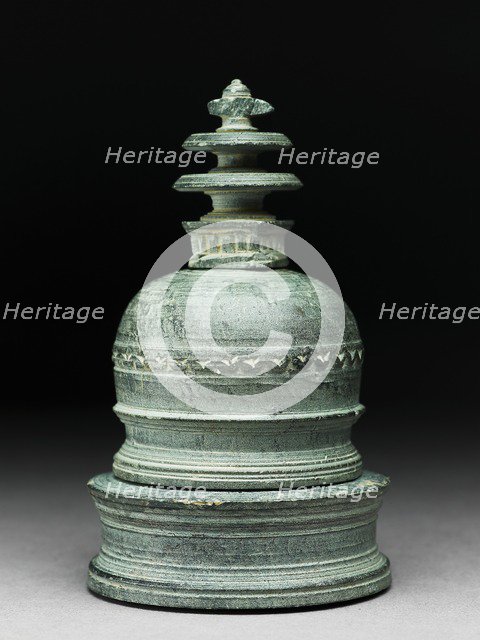 Base of a reliquary in the form of a stupa, 1st century. Artist: Unknown.